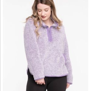 COPY - Plush Fleece Zip Neck Pullover XL
